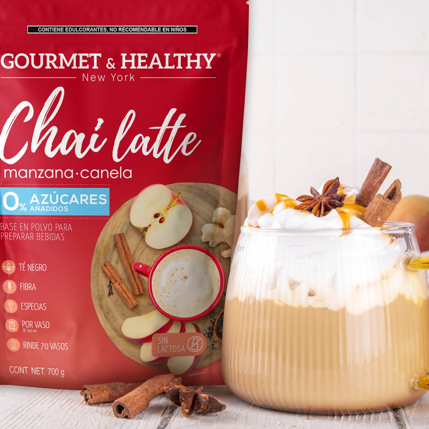 Chai Manzana Canela 0 Azúcar
