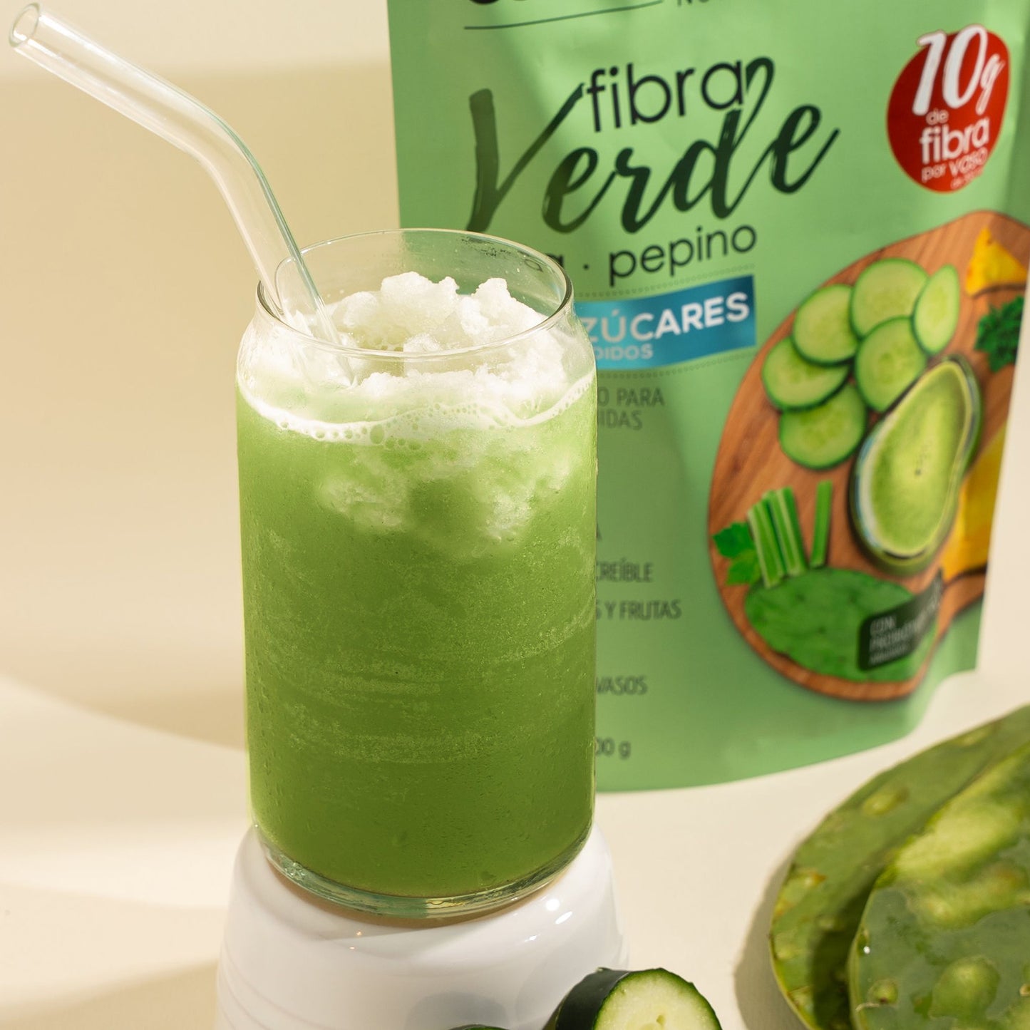 Fibra Verde Piña-Pepino 0 Azúcar