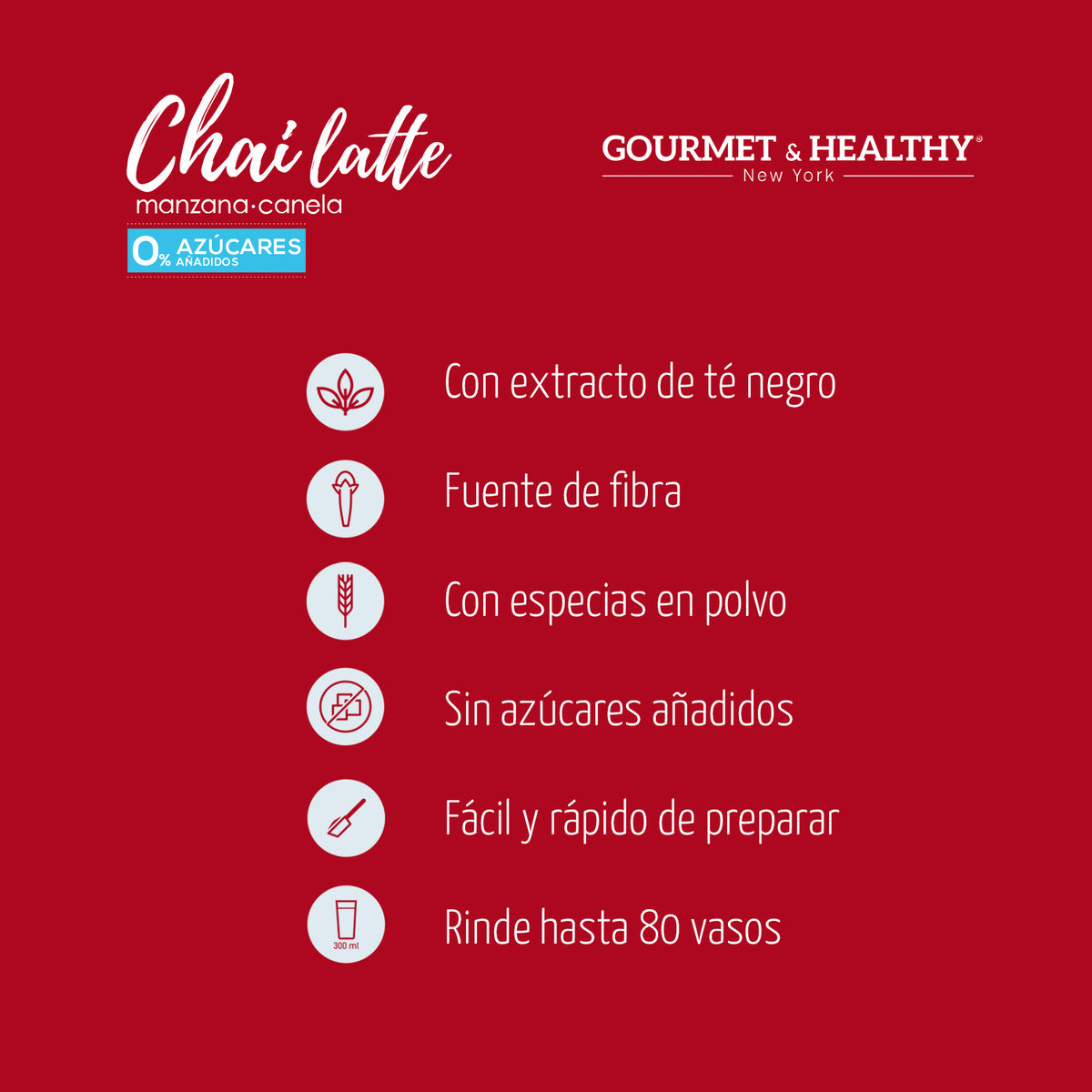 Chai Manzana Canela 0 Azúcar